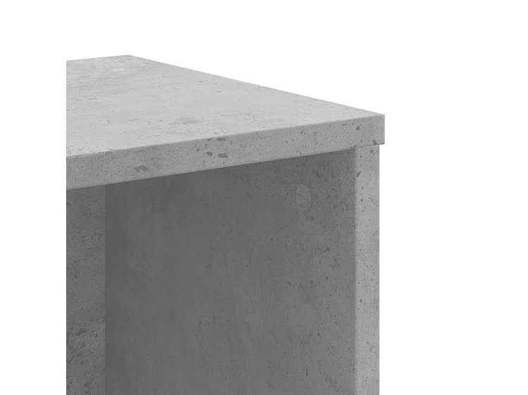 Bibliothèque gris béton 50x25x105 bois d'ingénierie
