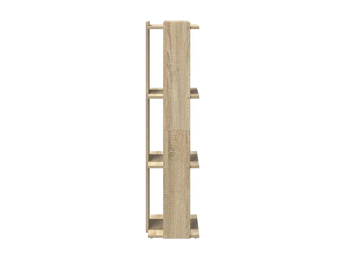 Bibliothèque à 3 niveaux chêne sonoma 60x30x120