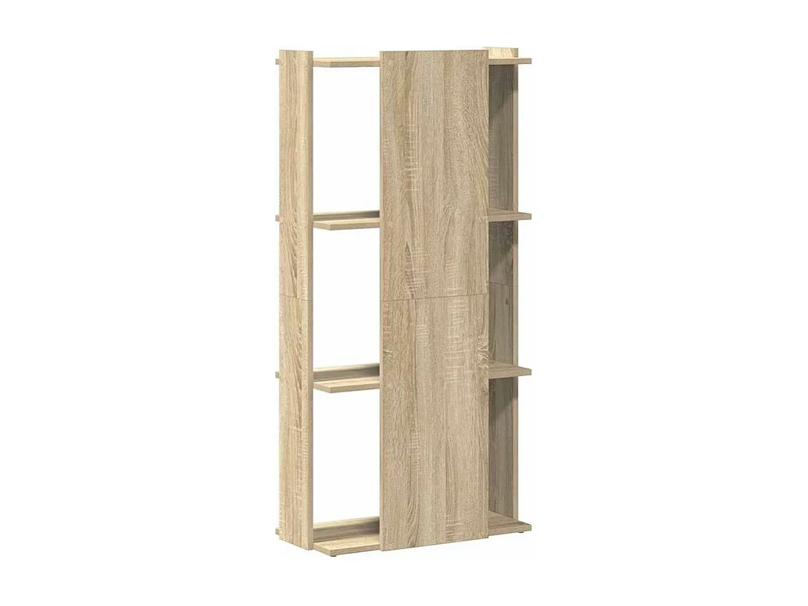 Bibliothèque à 3 niveaux chêne sonoma 60x30x120