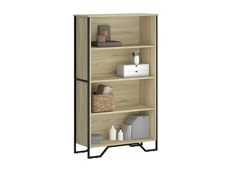 Bibliothèque chêne sonoma 80x31x137,5 bois d'ingénierie