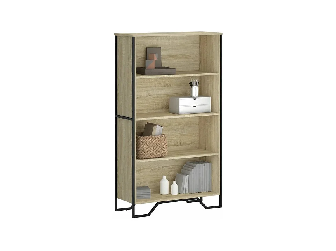 Bibliothèque chêne sonoma 80x31x137,5 bois d'ingénierie