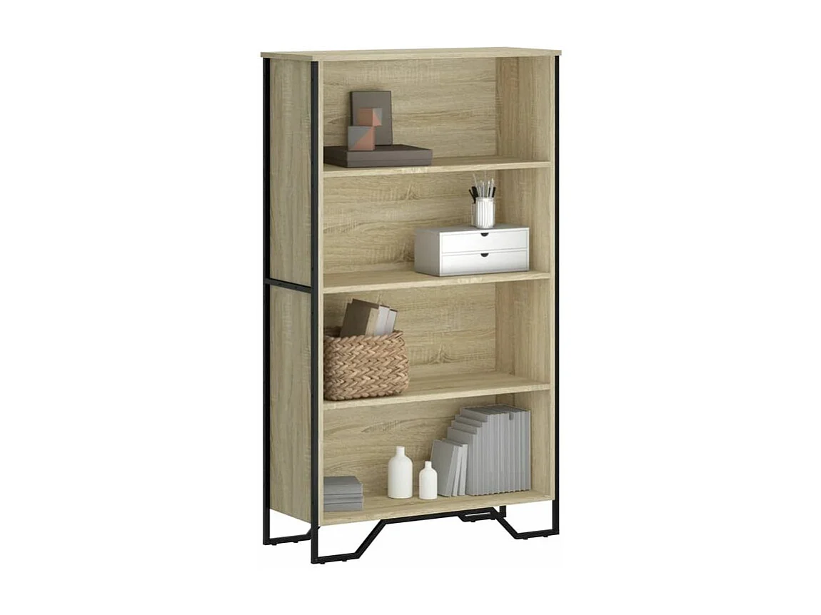 Bibliothèque chêne sonoma 80x31x137,5 bois d'ingénierie