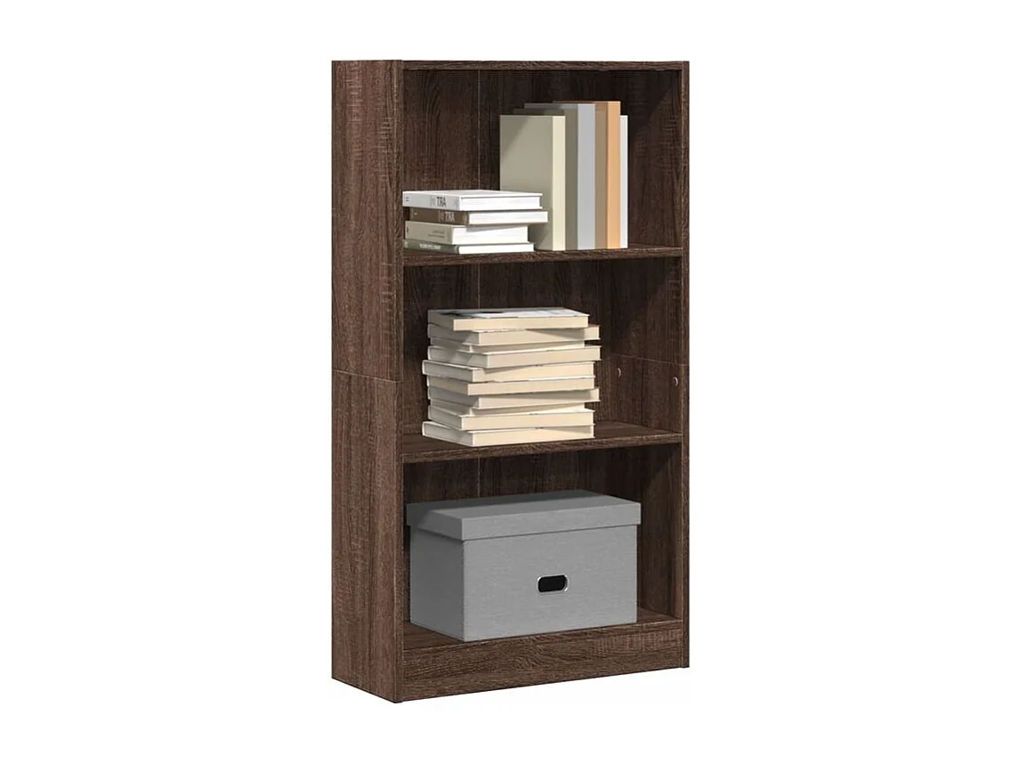Bibliothèque chêne marron 60x24x109 bois d'ingénierie