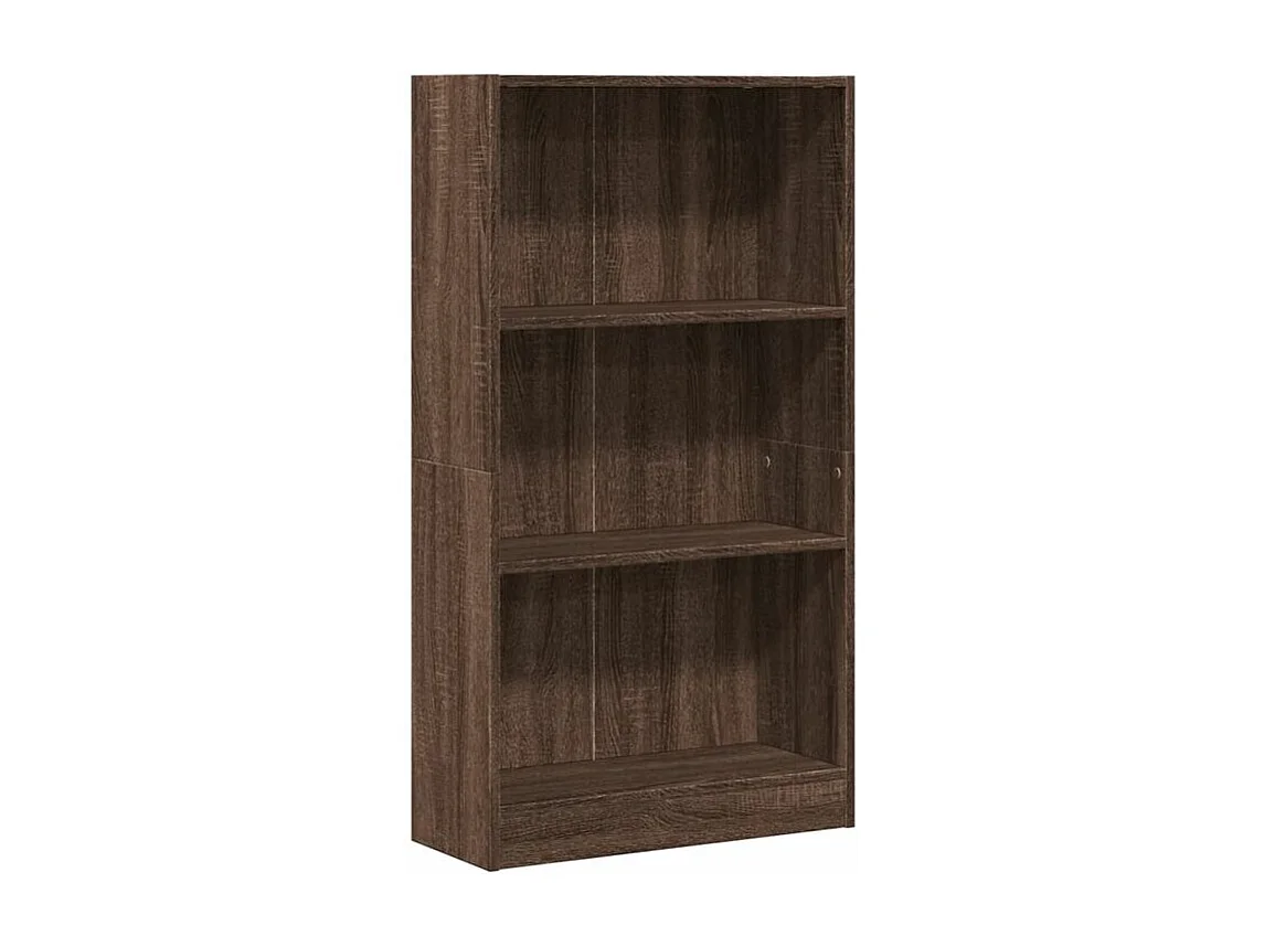 Bibliothèque chêne marron 60x24x109 bois d'ingénierie