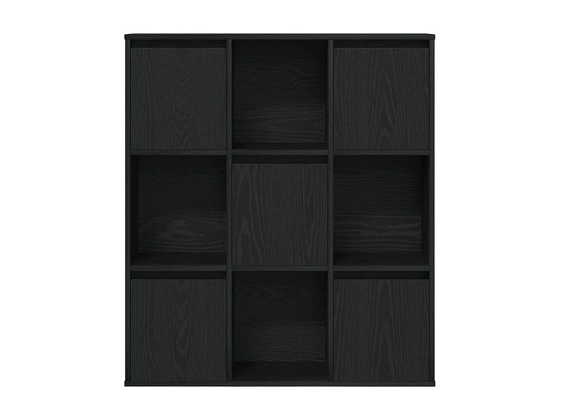 Meuble de rangement Kate 89cm - 4 niches 5 portes-Couleur Noir