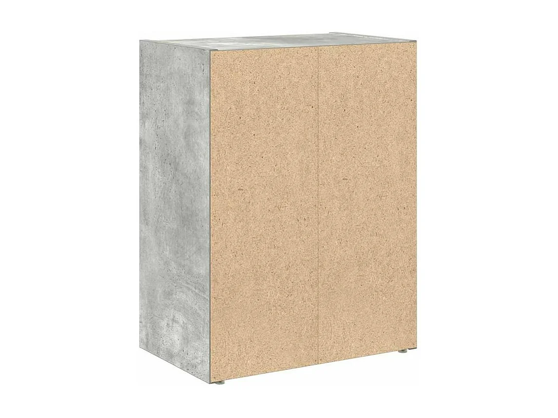 Bibliothèque gris béton 40x24x52 bois d'ingénierie