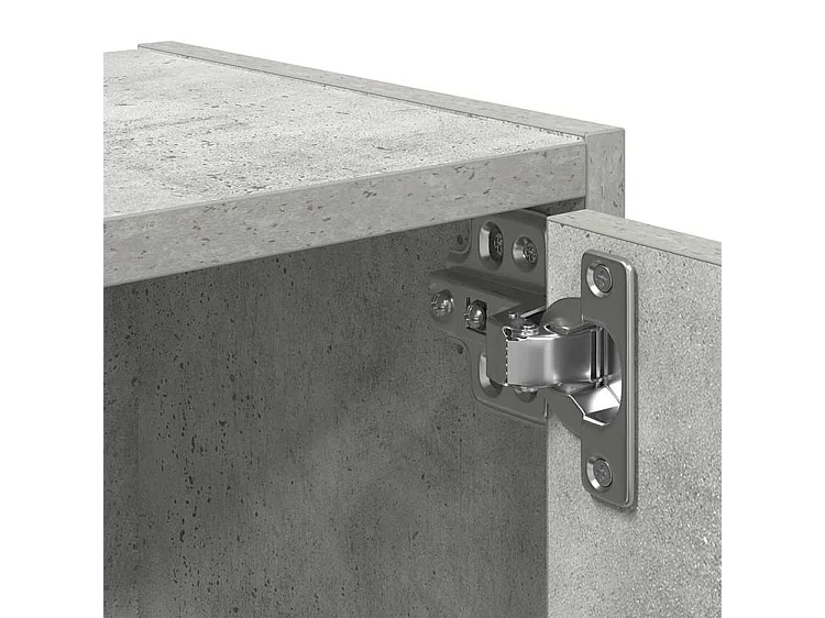 Bibliothèque gris béton 40x24x52 bois d'ingénierie