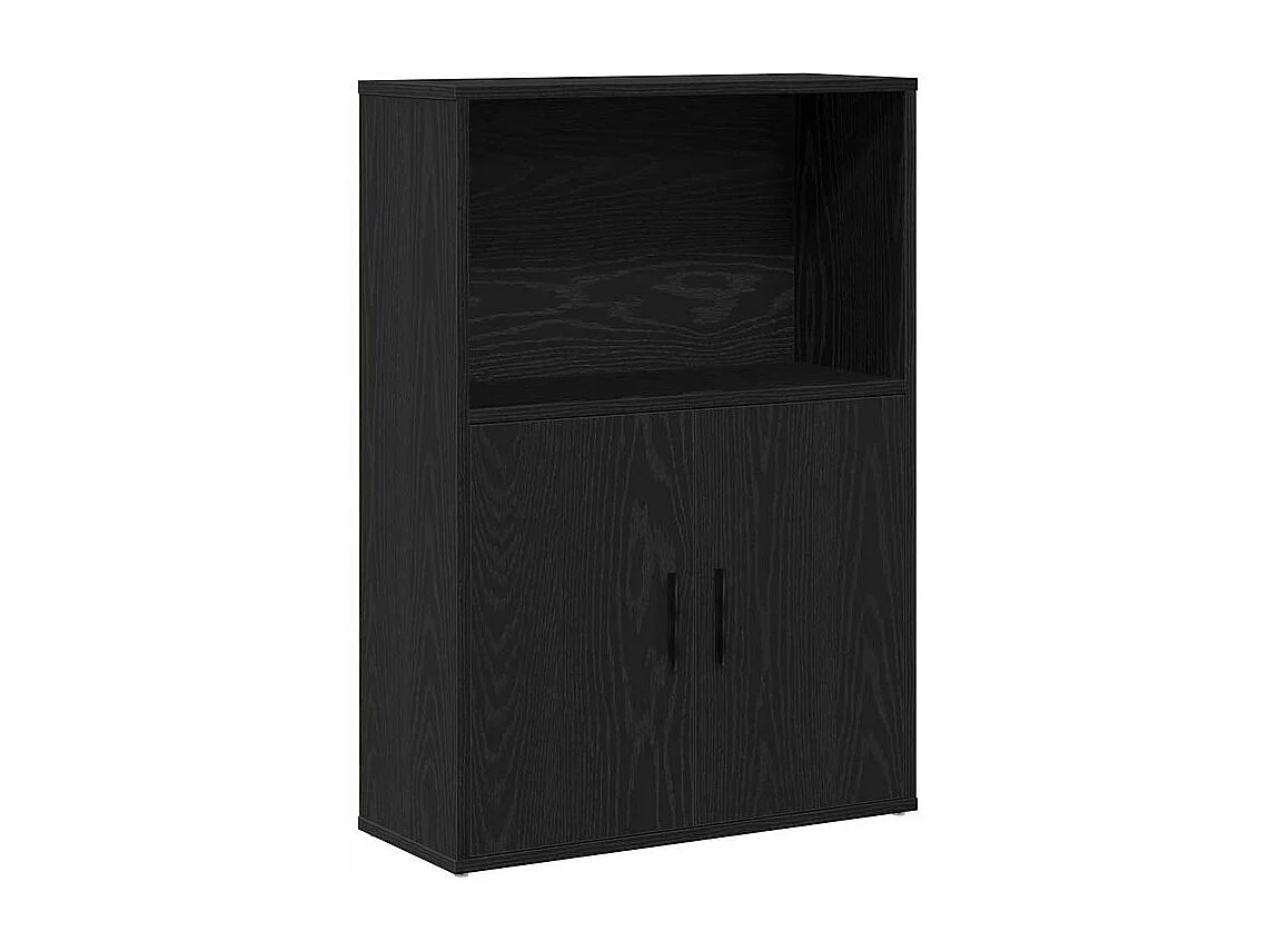 Bibliothèque chêne noir 60x24x85 bois d'ingénierie