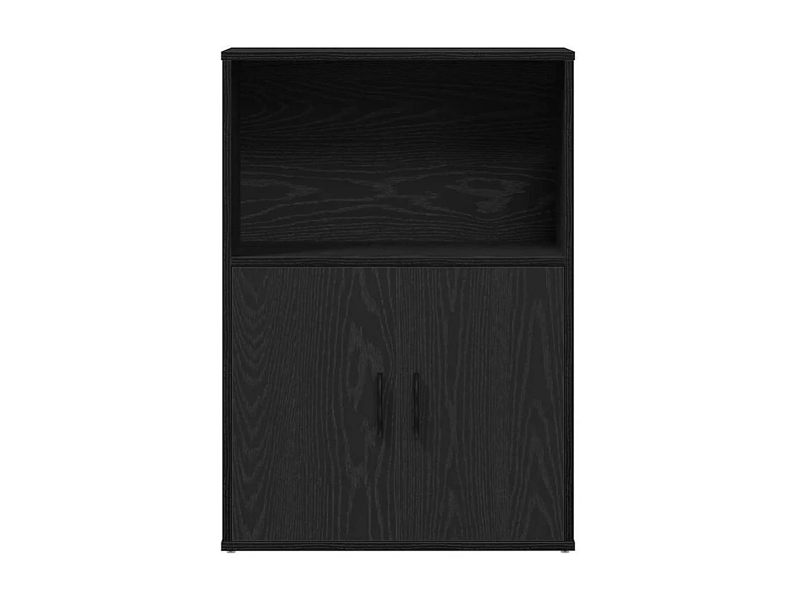 Bibliothèque chêne noir 60x24x85 bois d'ingénierie