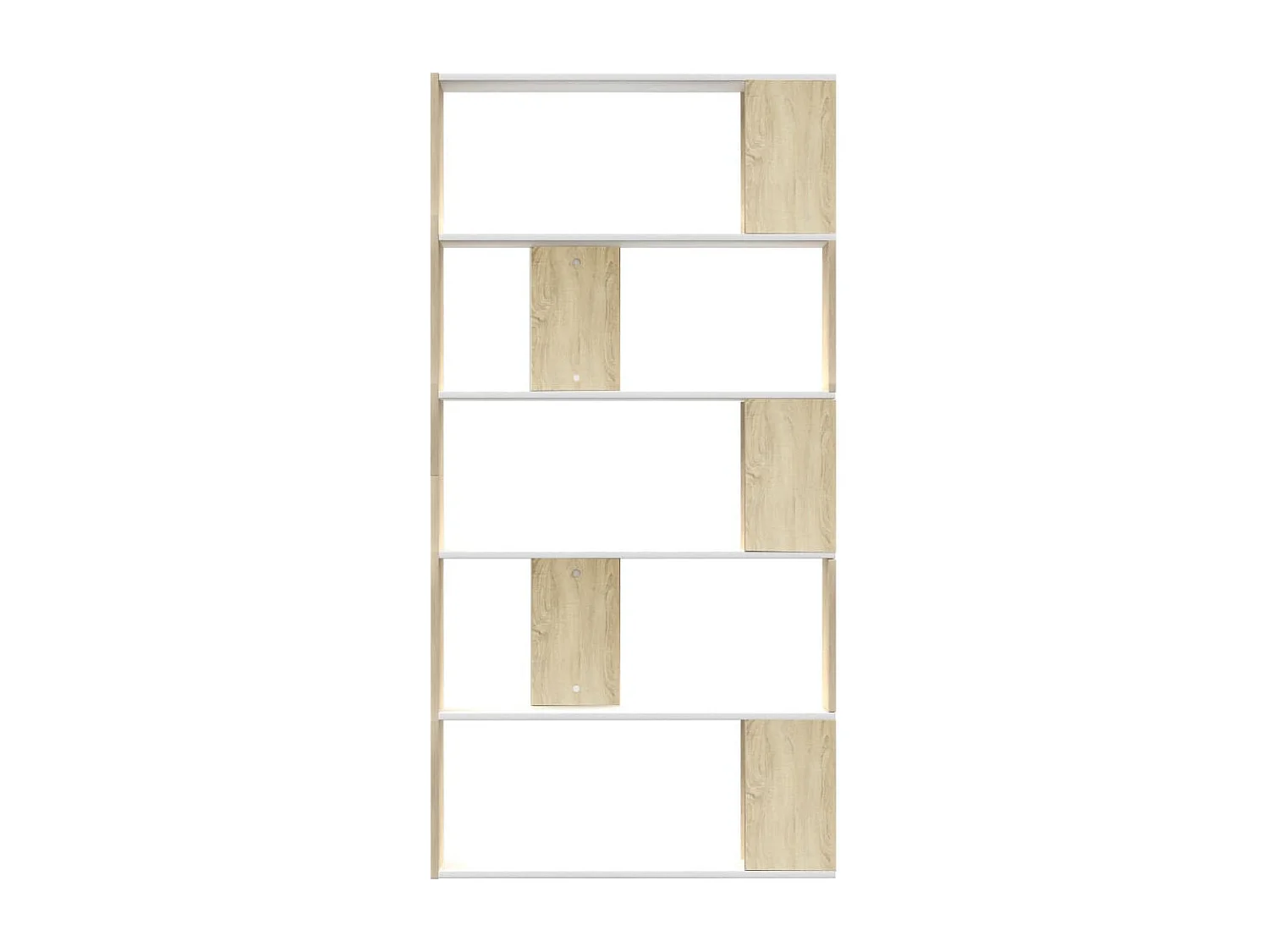 Bibliothèque-Séparateur de pièce Blanc chêne sonoma 80x24x159