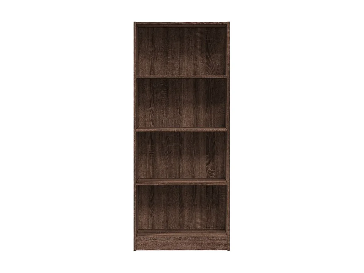 Bibliothèque chêne marron 60x24x143 bois d'ingénierie