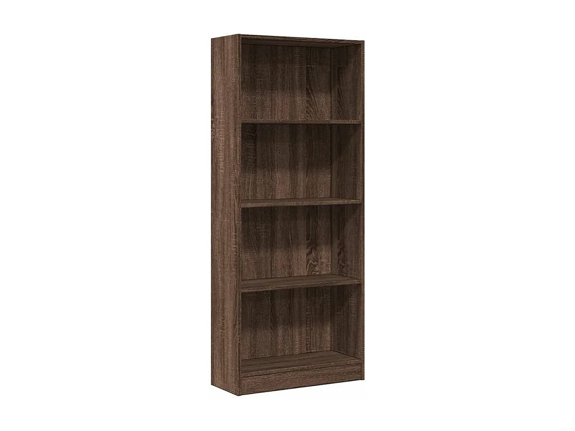 Bibliothèque chêne marron 60x24x143 bois d'ingénierie