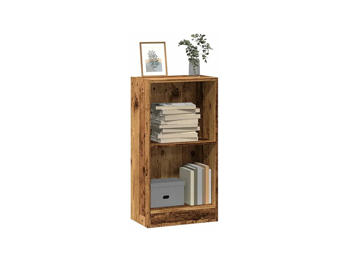Bibliothèque vieux bois 40x24x76 bois d'ingénierie