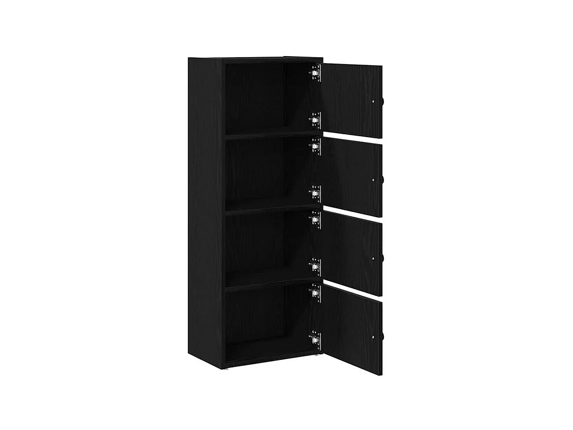 Bibliothèque chêne noir 40x24x102 bois d'ingénierie