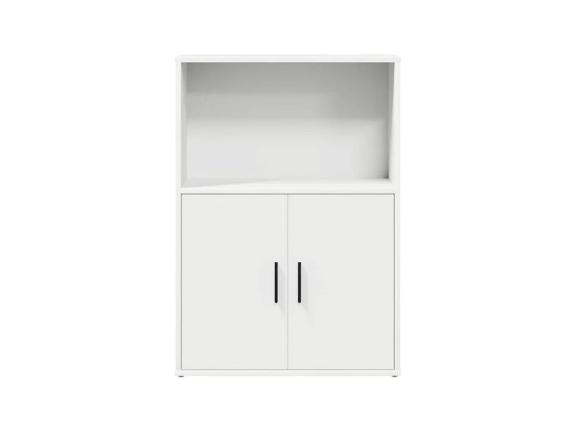 Bibliothèque blanc 60x24x85 bois d'ingénierie