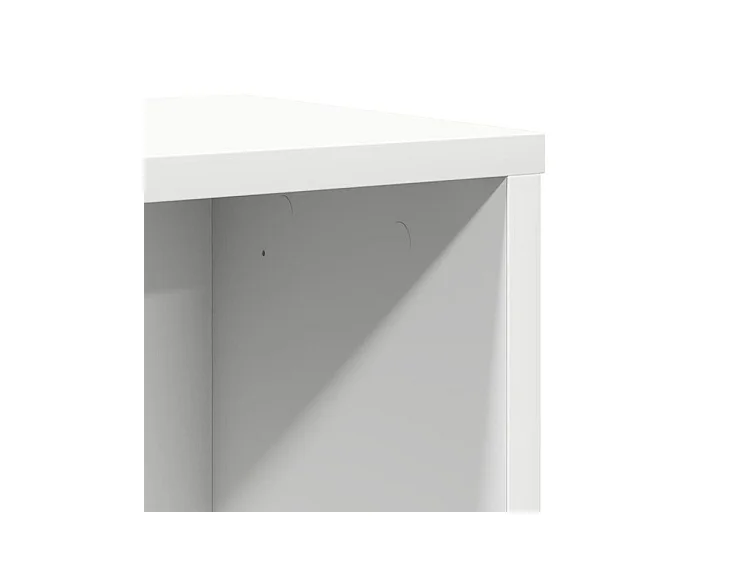 Bibliothèque blanc 60x24x85 bois d'ingénierie