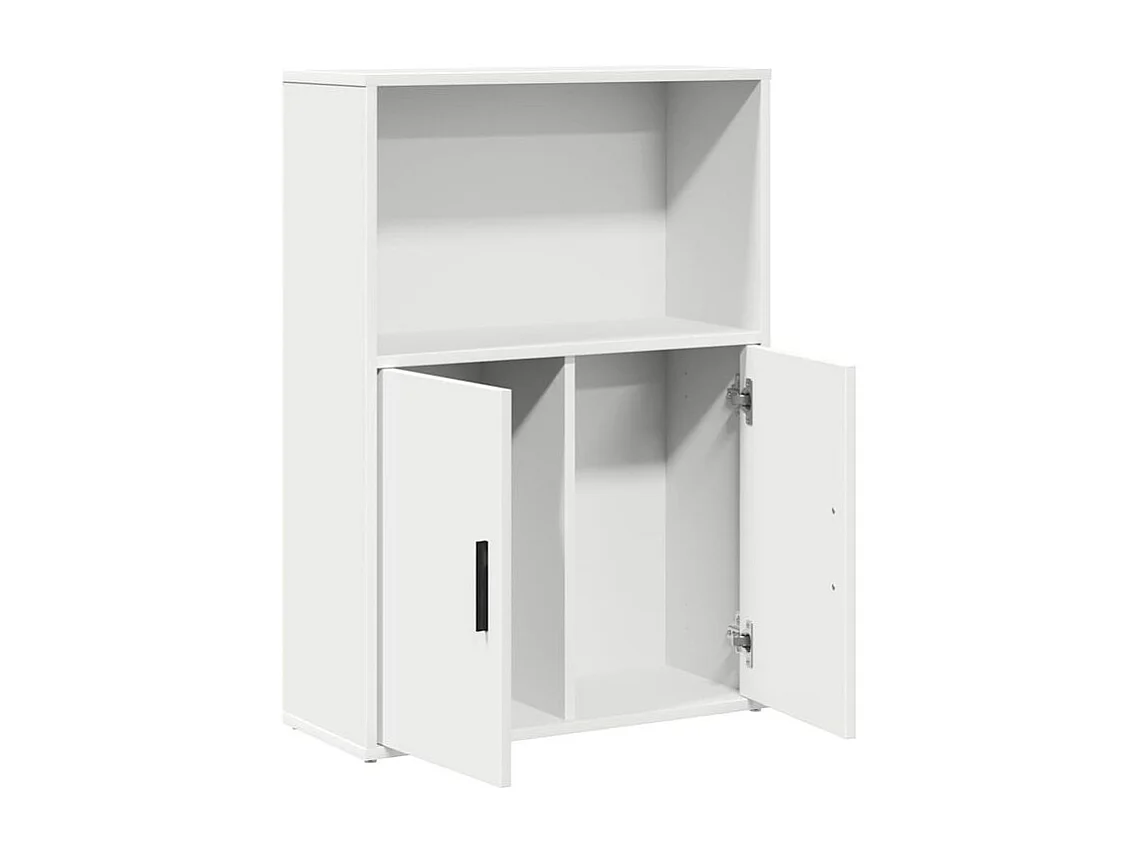 Bibliothèque blanc 60x24x85 bois d'ingénierie