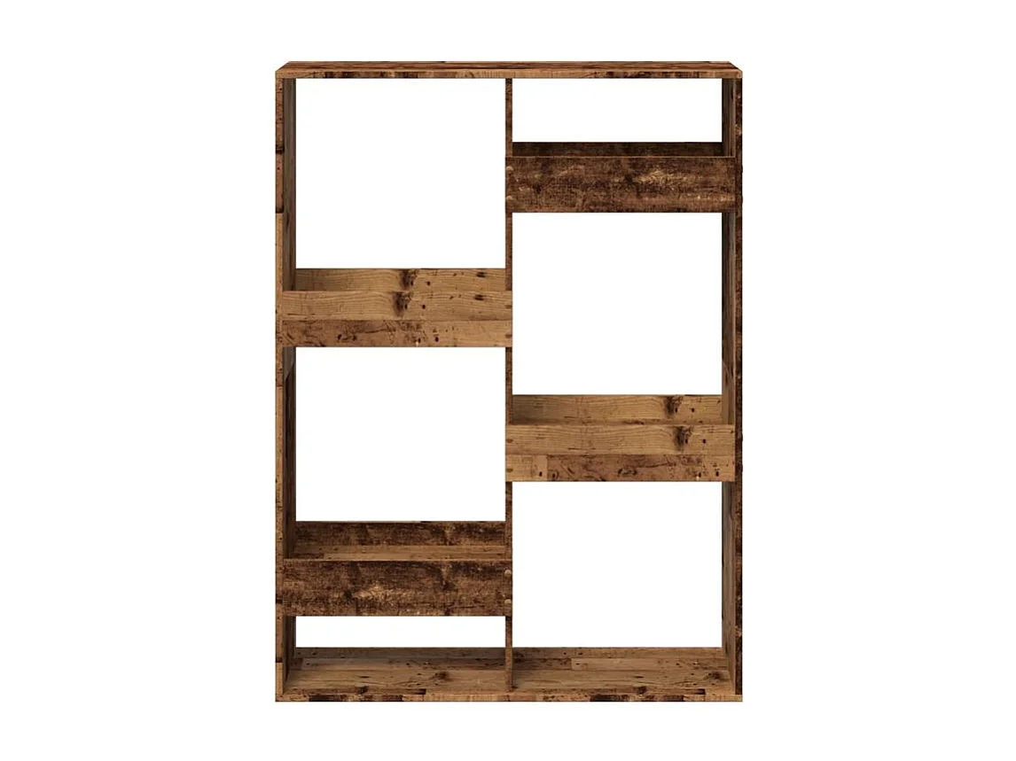 Cloison de séparation vieux bois 100x33x135 bois d'ingénierie