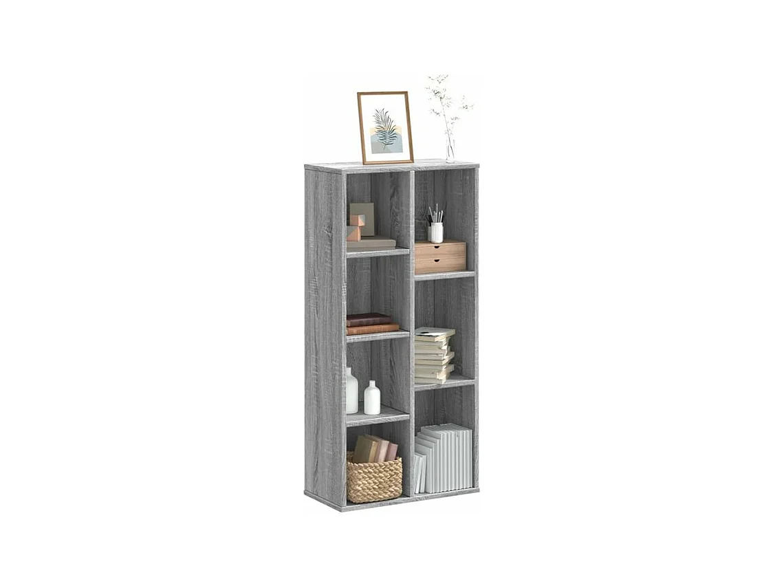 Bibliothèque sonoma gris 50x25x105 bois d'ingénierie