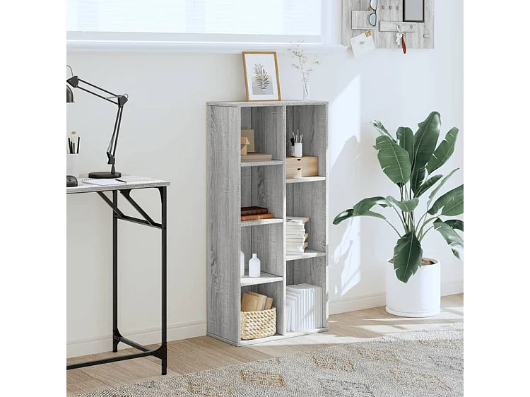 Bibliothèque sonoma gris 50x25x105 bois d'ingénierie