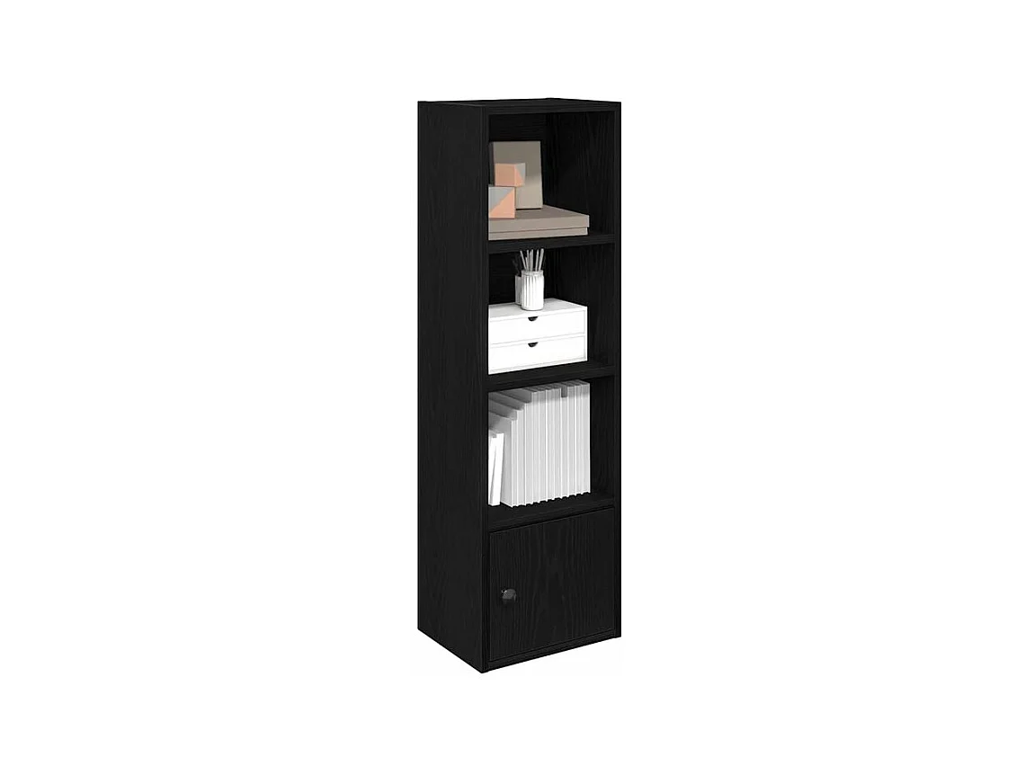 Bibliothèque chêne noir 31x24x102 bois d'ingénierie