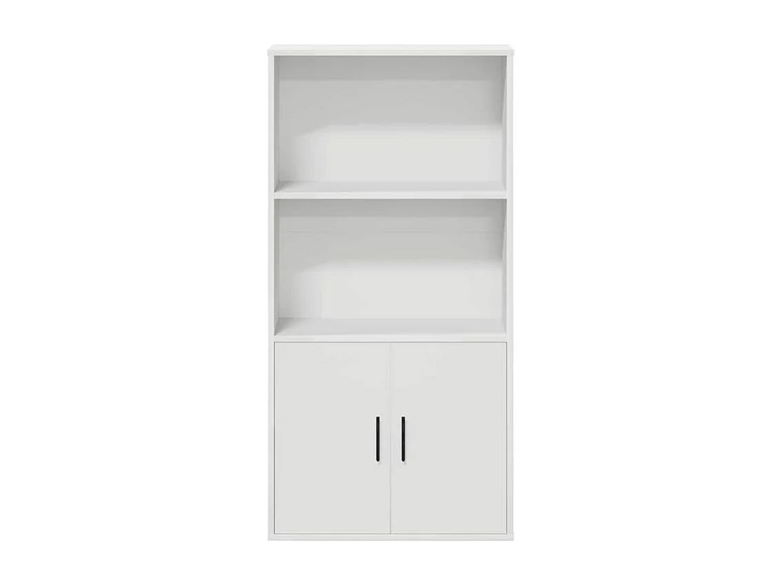 Bibliothèque blanc 60x24x120 bois d'ingénierie