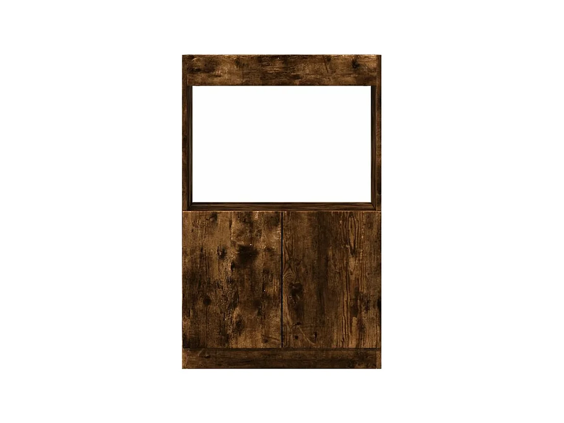 Buffet haut chêne fumé 63x33x100 bois d'ingénierie