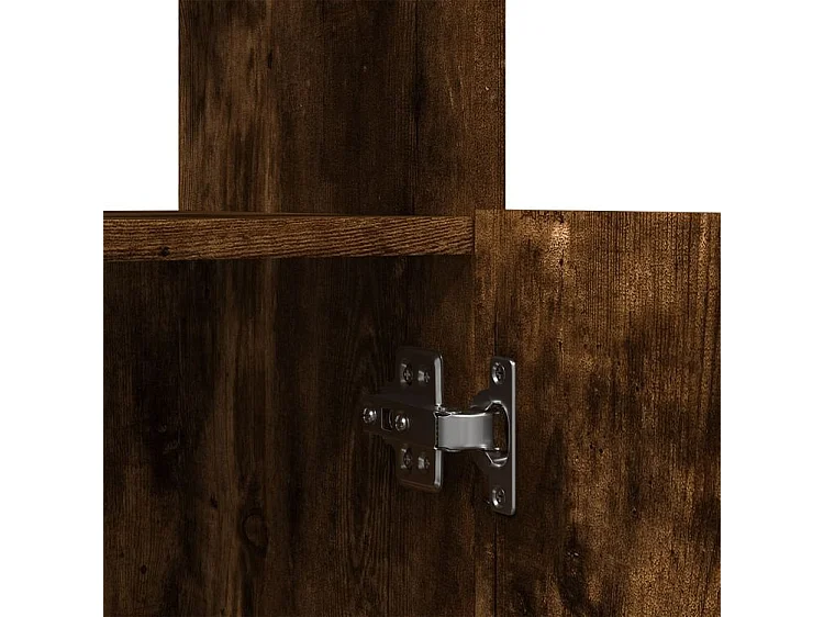 Buffet haut chêne fumé 63x33x100 bois d'ingénierie