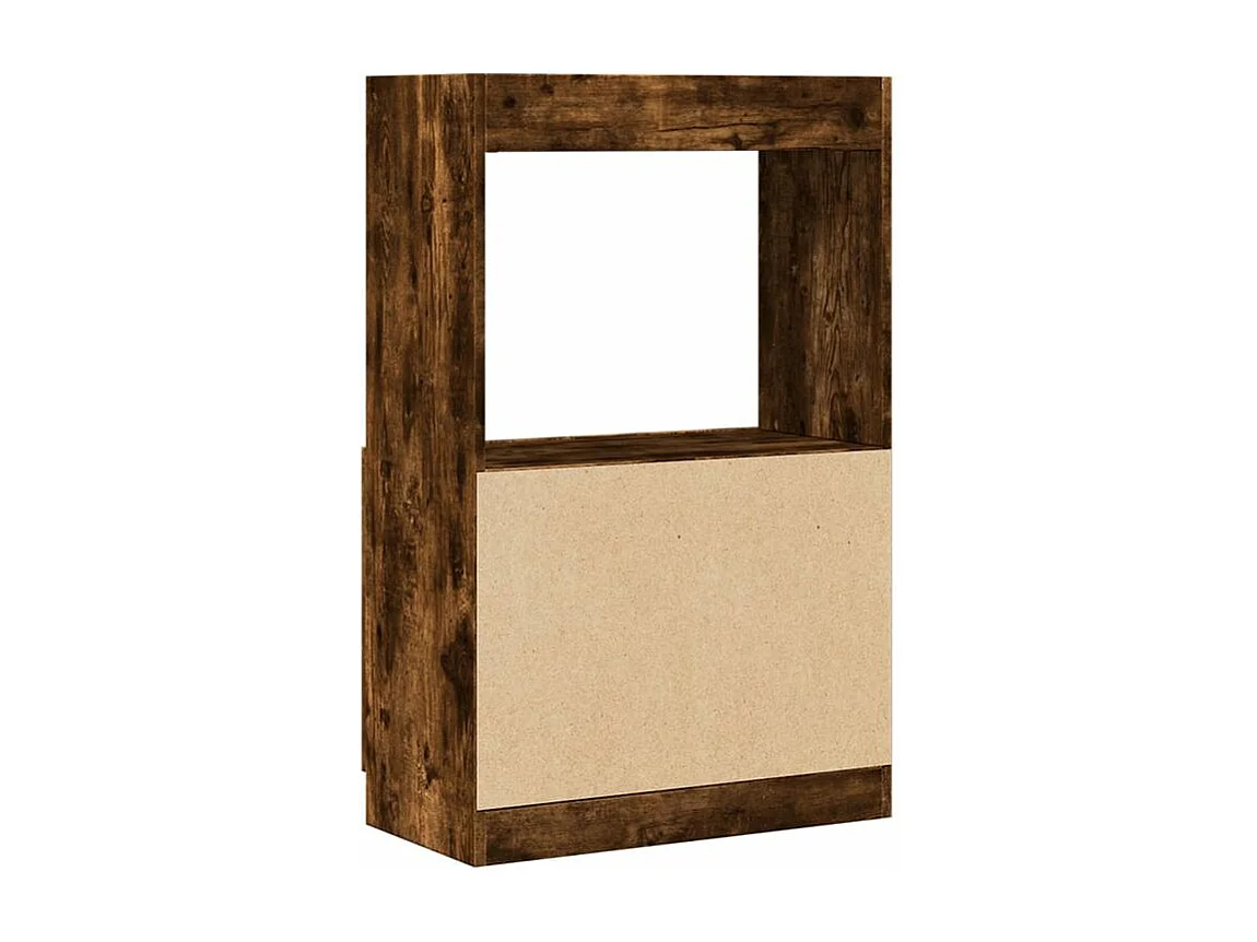 Buffet haut chêne fumé 63x33x100 bois d'ingénierie