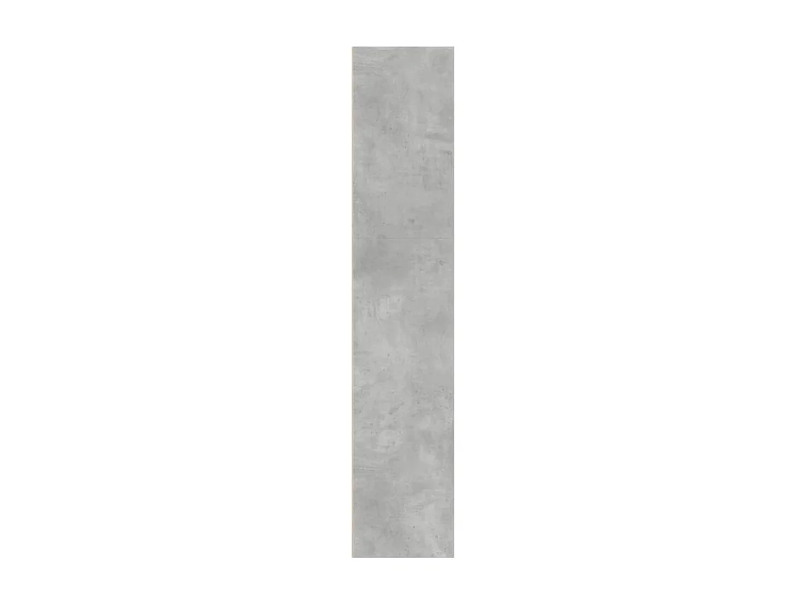 Bibliothèque gris béton 40x30x152 bois d'ingénierie