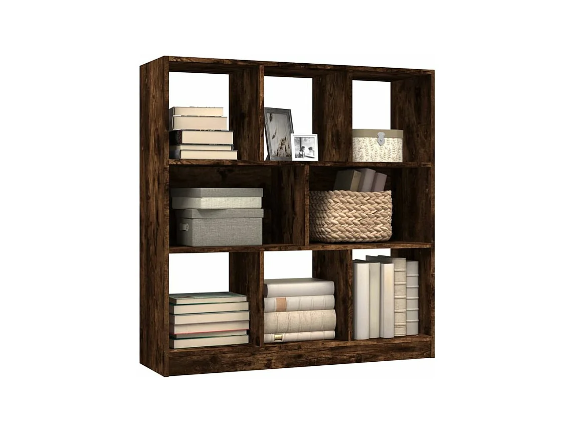 Bibliothèque Chêne fumé 97,5x29,5x100 Bois d'ingénierie