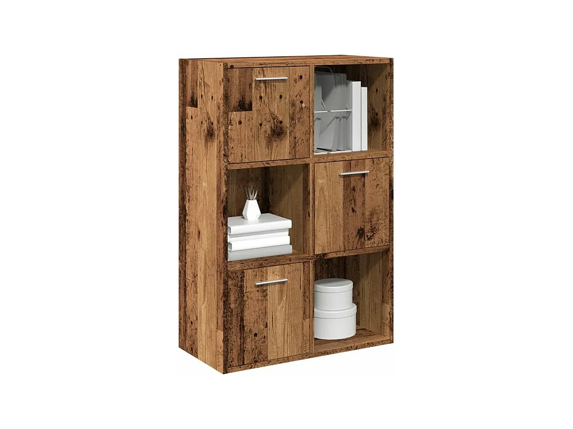 Bibliothèque vieux bois 60,5x30x90 bois d'ingénierie