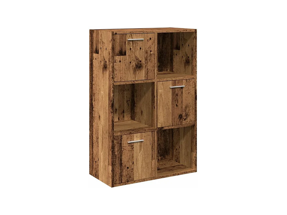 Bibliothèque vieux bois 60,5x30x90 bois d'ingénierie