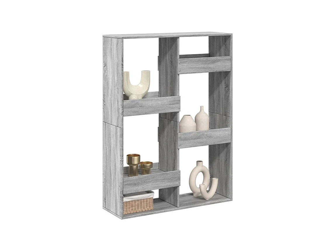 Cloison de séparation sonoma gris 100x33x135 bois ingénierie