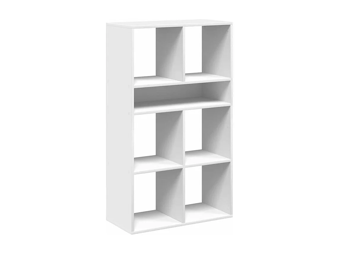 Bibliothèque blanc 66x31x112 bois d'ingénierie