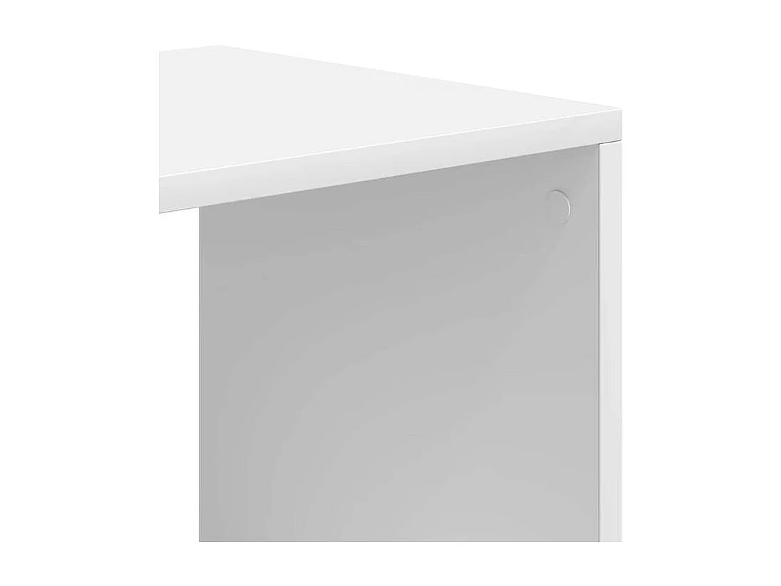 Bibliothèque blanc 66x31x112 bois d'ingénierie