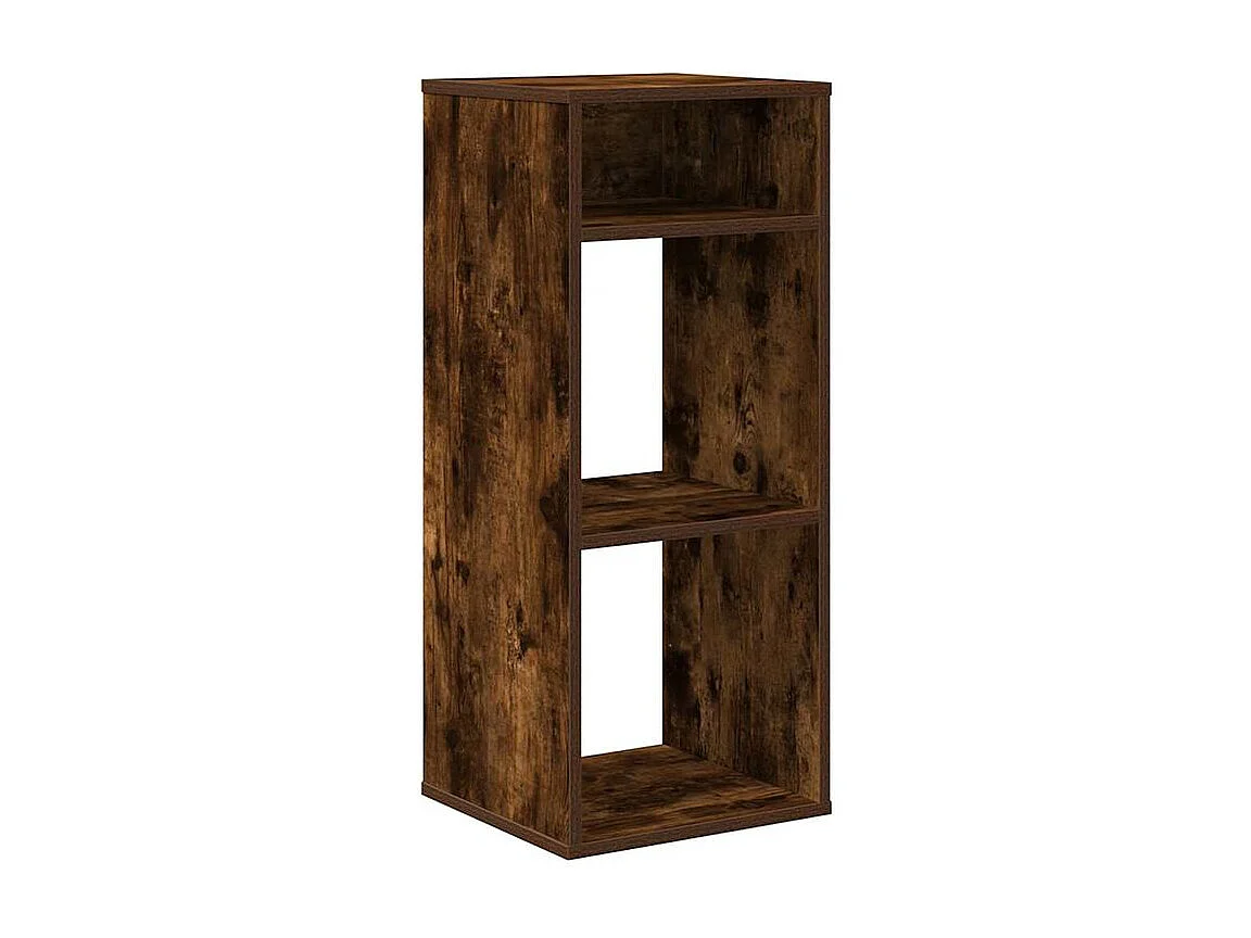 Bibliothèque chêne fumé 34x31x80 bois d'ingénierie