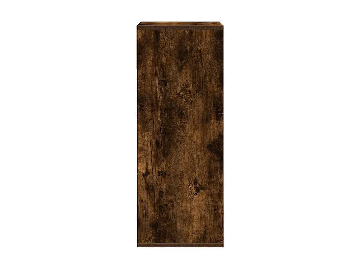 Bibliothèque chêne fumé 34x31x80 bois d'ingénierie