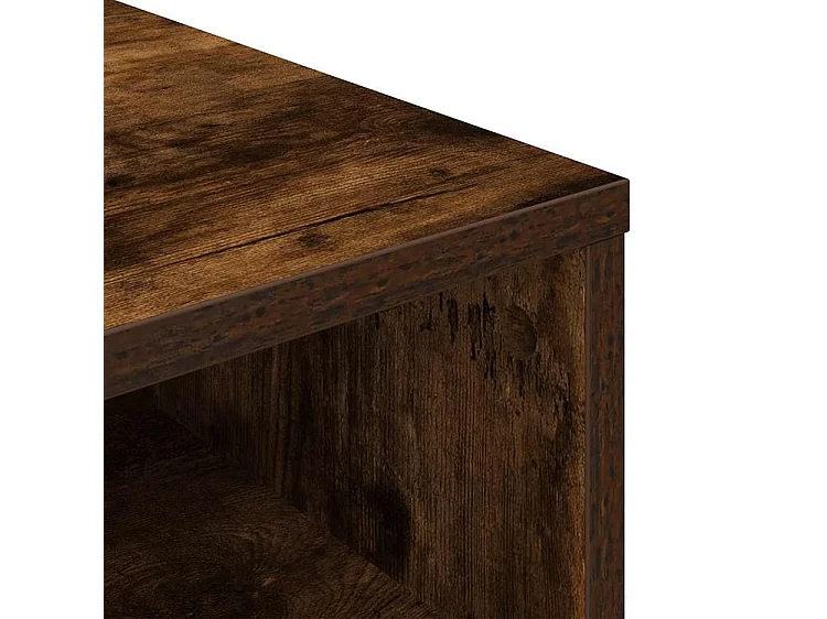 Bibliothèque chêne fumé 34x31x80 bois d'ingénierie