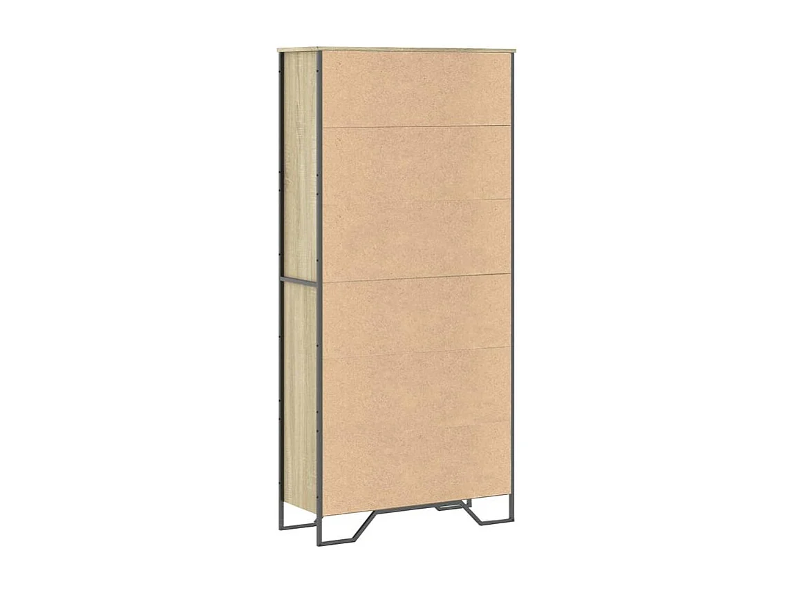 Bibliothèque chêne sonoma 80x31x169 bois d'ingénierie