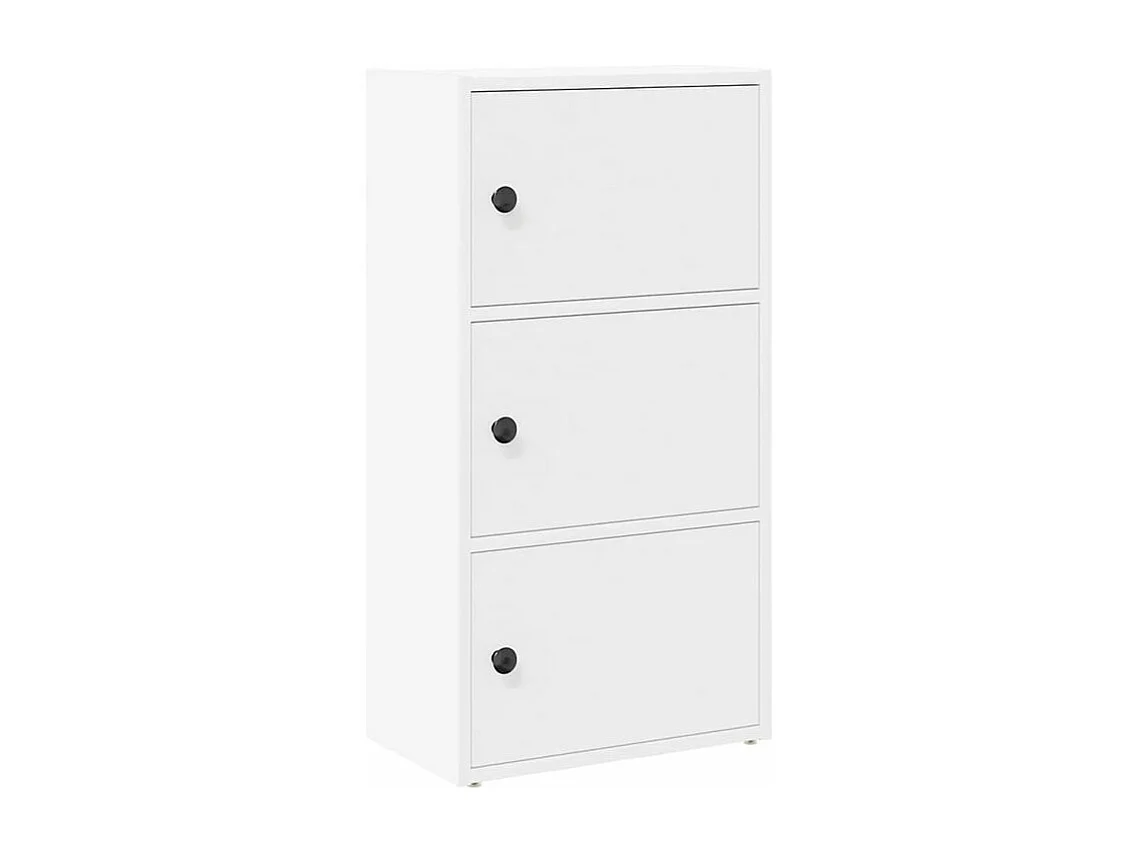 Bibliothèque blanc 40x24x77 bois d'ingénierie