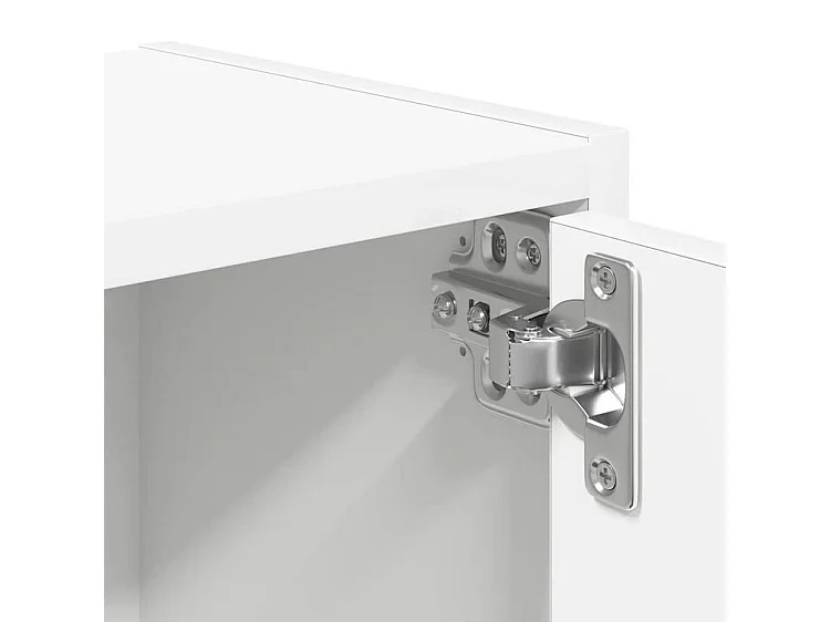 Bibliothèque blanc 40x24x77 bois d'ingénierie