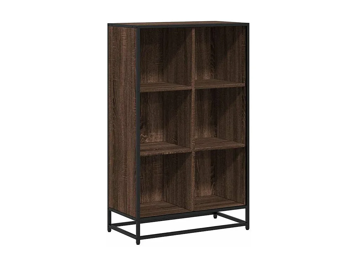 Bibliothèque chêne marron 65,5x33x107,5 bois d'ingénierie