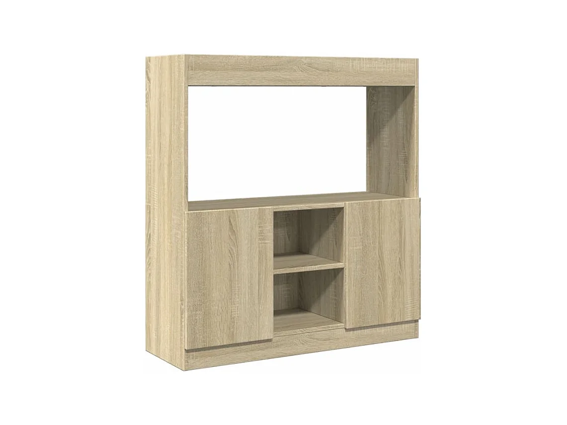 Buffet haut chêne sonoma 92x33x100 bois d'ingénierie