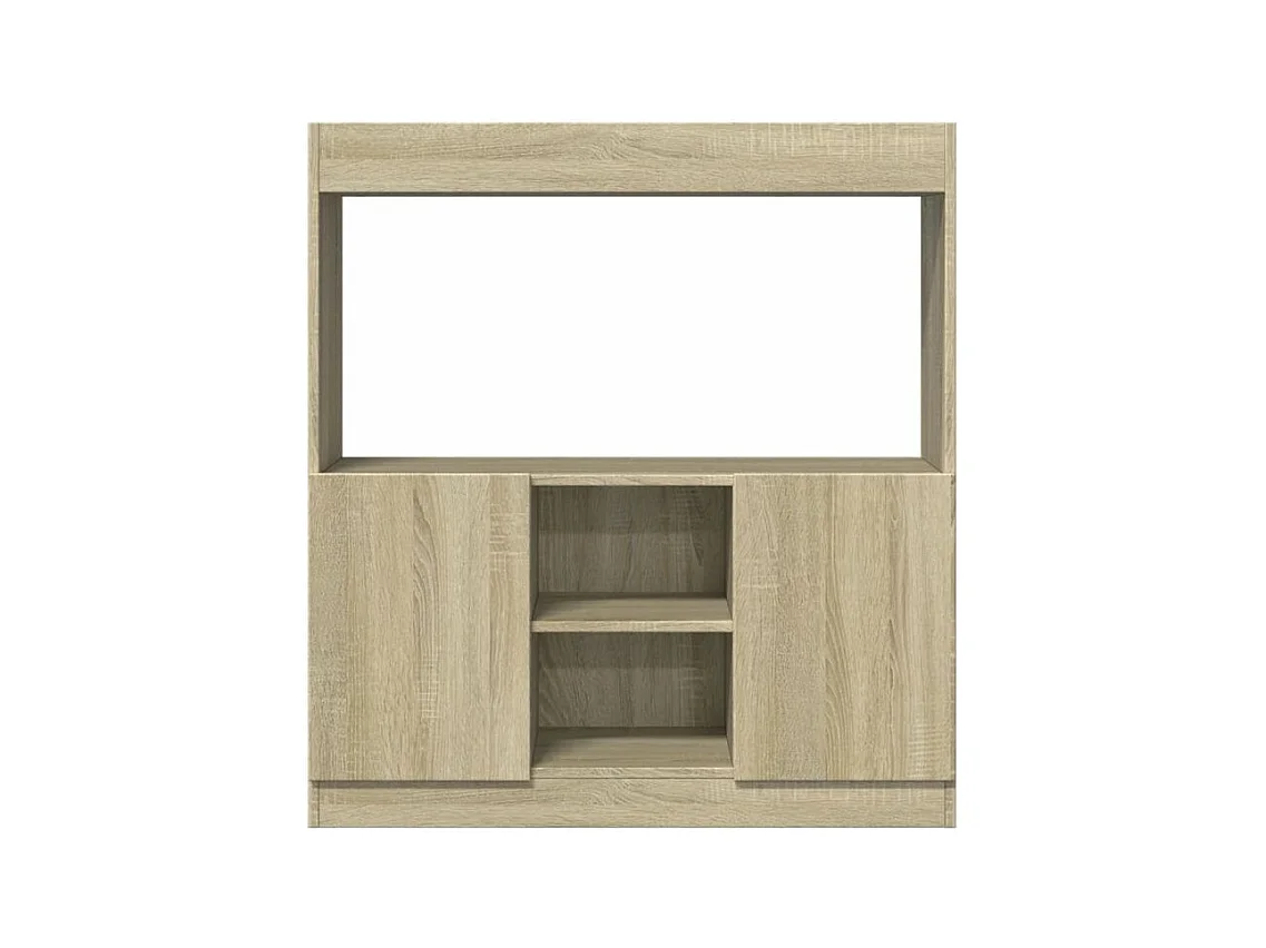 Buffet haut chêne sonoma 92x33x100 bois d'ingénierie