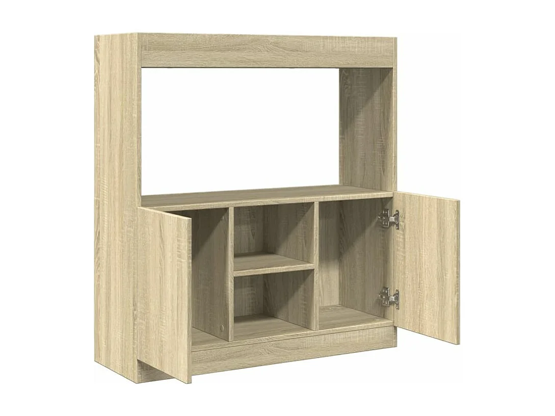 Buffet haut chêne sonoma 92x33x100 bois d'ingénierie