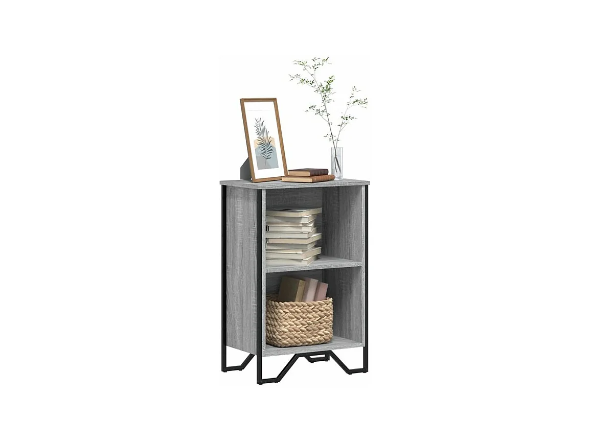 Bibliothèque sonoma gris 50x31x74,5 bois d'ingénierie