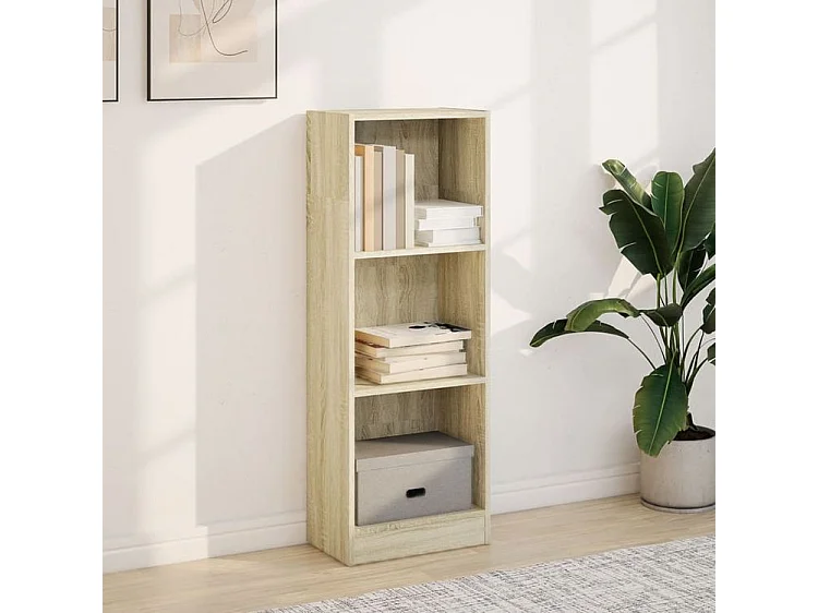 Bibliothèque chêne sonoma 40x24x109 bois d'ingénierie