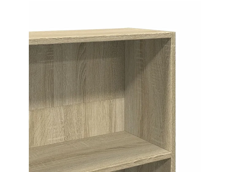 Bibliothèque chêne sonoma 80x24x143 bois d'ingénierie