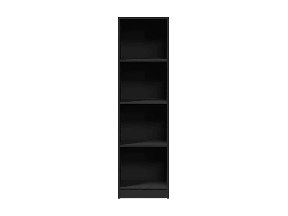 Bibliothèque noir 40x24x143 bois d'ingénierie